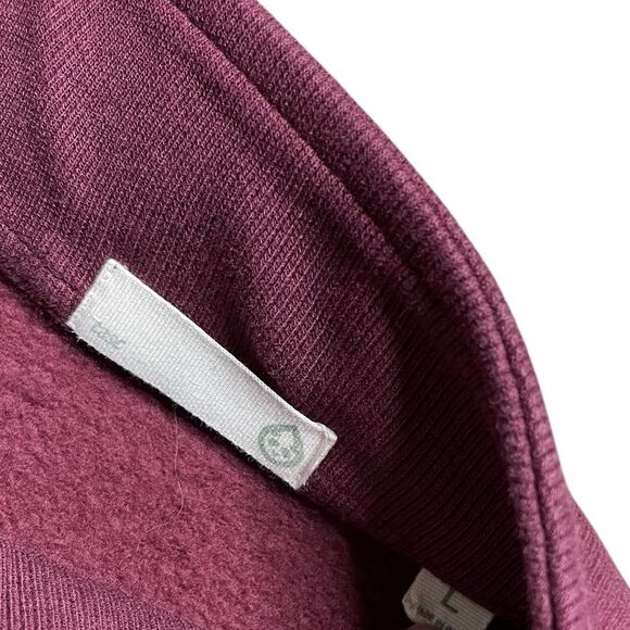 TASC Transcend Side Zip Fleece sweatshirt wineberry Size Large - Picture 8 of 12